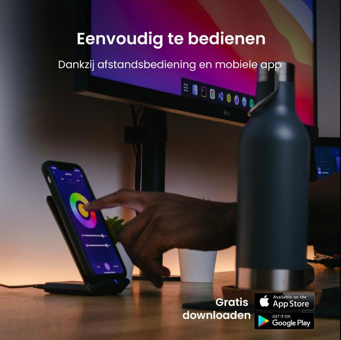 Evura Goods - 5 Meter LED Strip 12V – Slimme App-bediening met Timerfunctie - Evura Goods