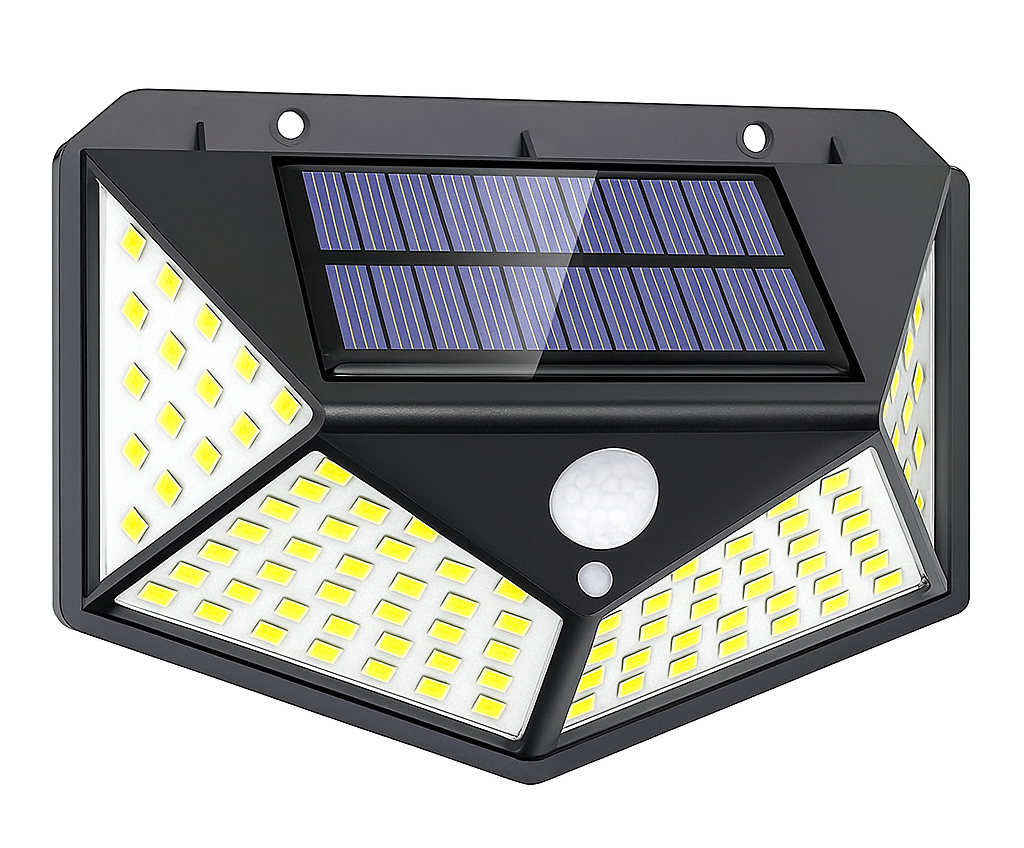 Evura Goods LED Solar Wandlamp Buiten – 250 Lumen – Bewegingssensor – Daglicht Wit – IP65 Waterdicht