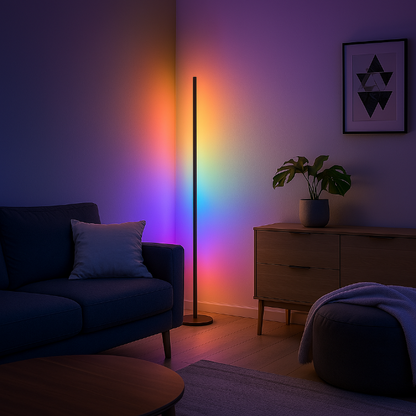 LED hoeklamp met multi-color effecten: creëer unieke lichtscènes met meerdere kleuren tegelijk.